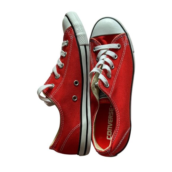 Converse Chuck Taylor All Star Red Low-Top Sneakers Size 7 Casual Shoes - Picture 5 of 5